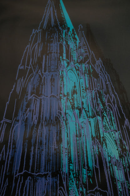 Andy WARHOL : Cologne Cathedral (blue) - Affiche originale en couleurs