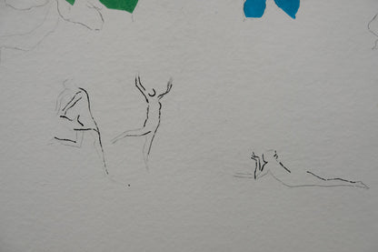 Paul GUIRAMAND : Hommage à Matisse - Gravure originale signée