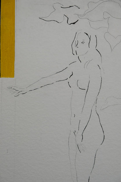 Paul GUIRAMAND : Hommage à Matisse - Gravure originale signée