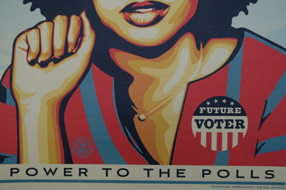 Shepard FAIREY (OBEY) : We the future power to the polls - Affiche originale
