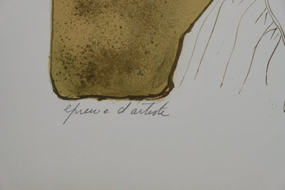 Bernard CHAROY : Portrait de Virginie - Lithographie originale signée