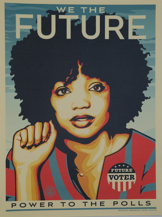 Shepard FAIREY (OBEY) : We the future power to the polls - Affiche originale