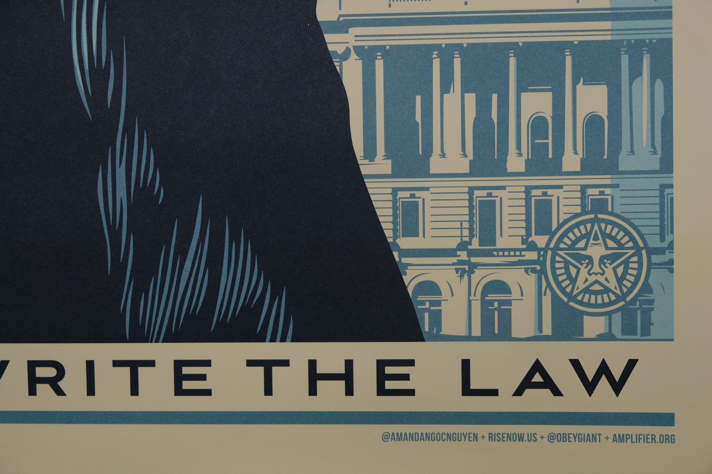 Shepard FAIREY (OBEY) : Rise to rewrite the law - Affiche originale