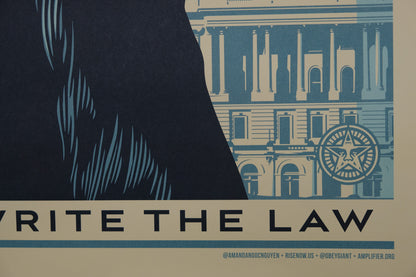 Shepard FAIREY (OBEY) : Rise to rewrite the law - Affiche originale
