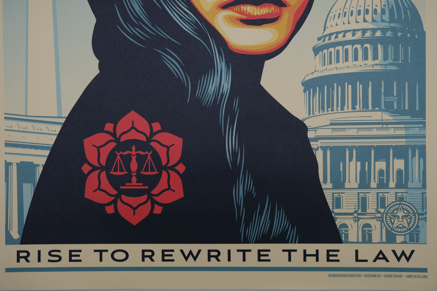 Shepard FAIREY (OBEY) : Rise to rewrite the law - Affiche originale