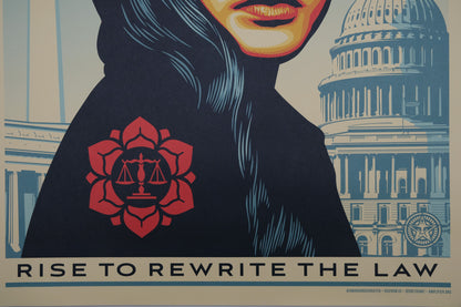 Shepard FAIREY (OBEY) : Rise to rewrite the law - Affiche originale