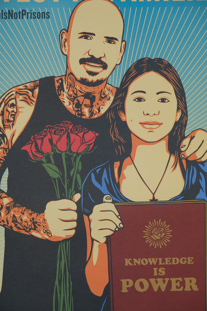 Ernesto YERENA : Invest in families...Knowledge is power - Affiche originale