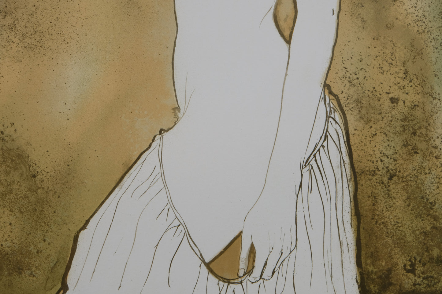 Bernard CHAROY : Portrait de Virginie - Lithographie originale signée