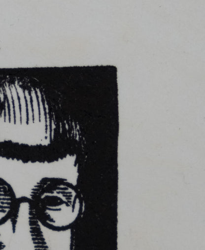 Léonard Tsuguharu FOUJITA : Autoportrait - Gravure sur bois