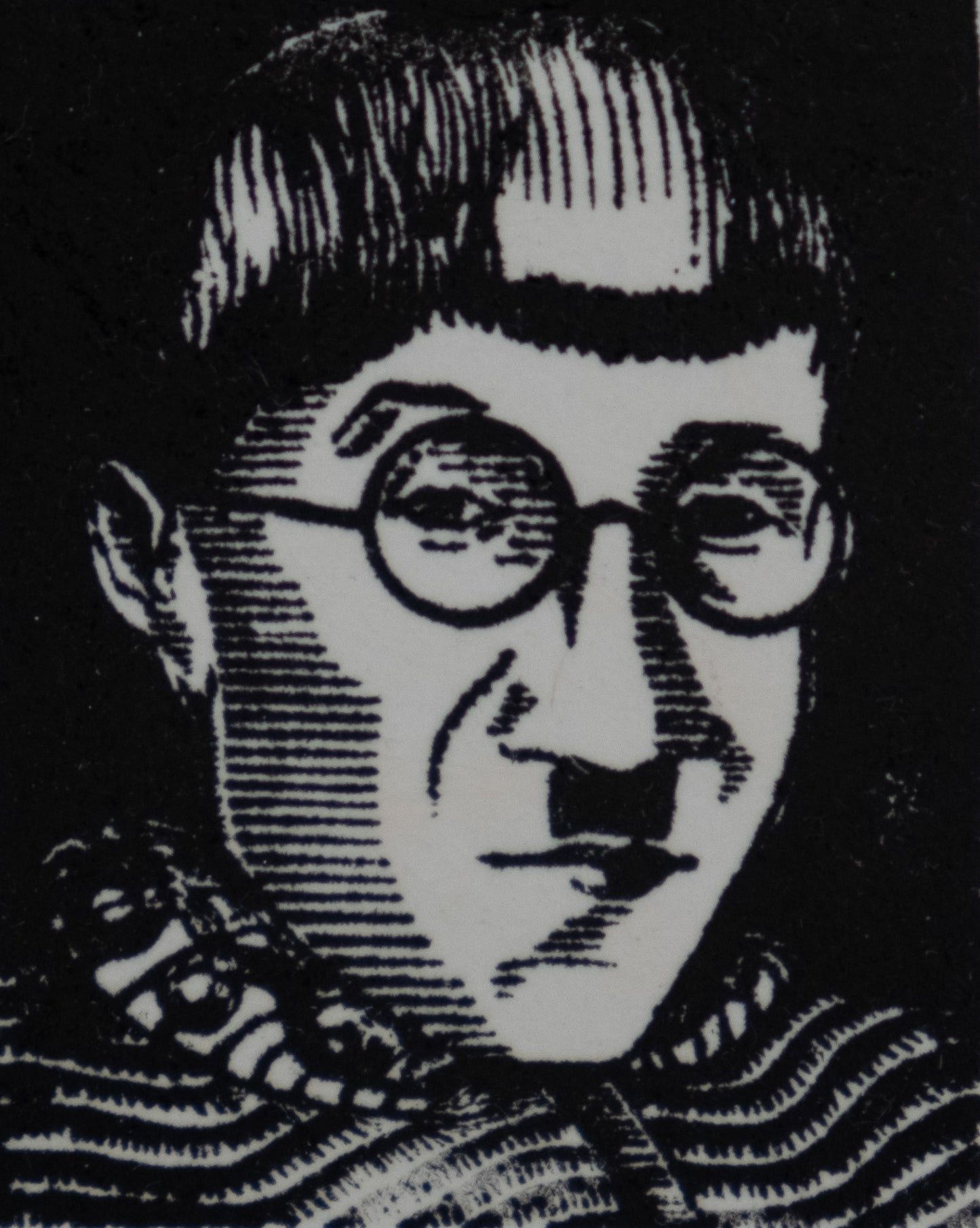 Léonard Tsuguharu FOUJITA : Autoportrait - Gravure sur bois