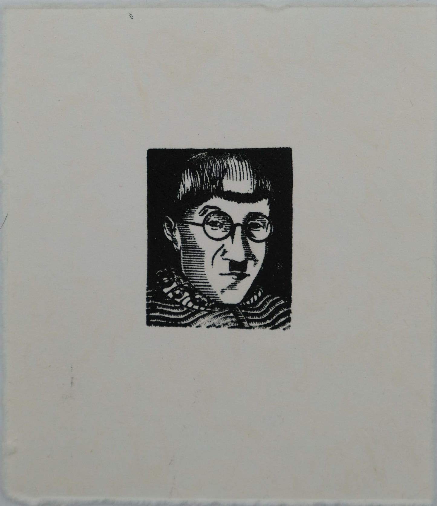 Léonard Tsuguharu FOUJITA : Autoportrait - Gravure sur bois