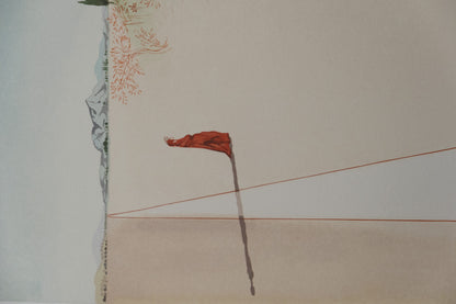 Salvador DALI : Départ pour un grand voyage - Lithographie originale signée