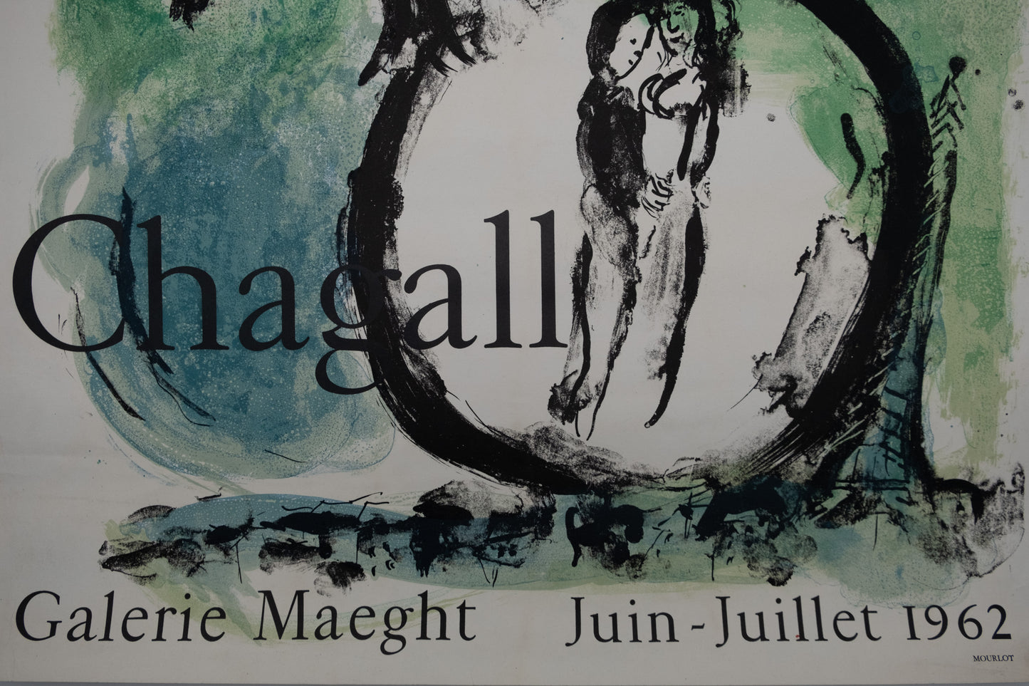 Marc CHAGALL : L'oiseau vert - Affiche originale