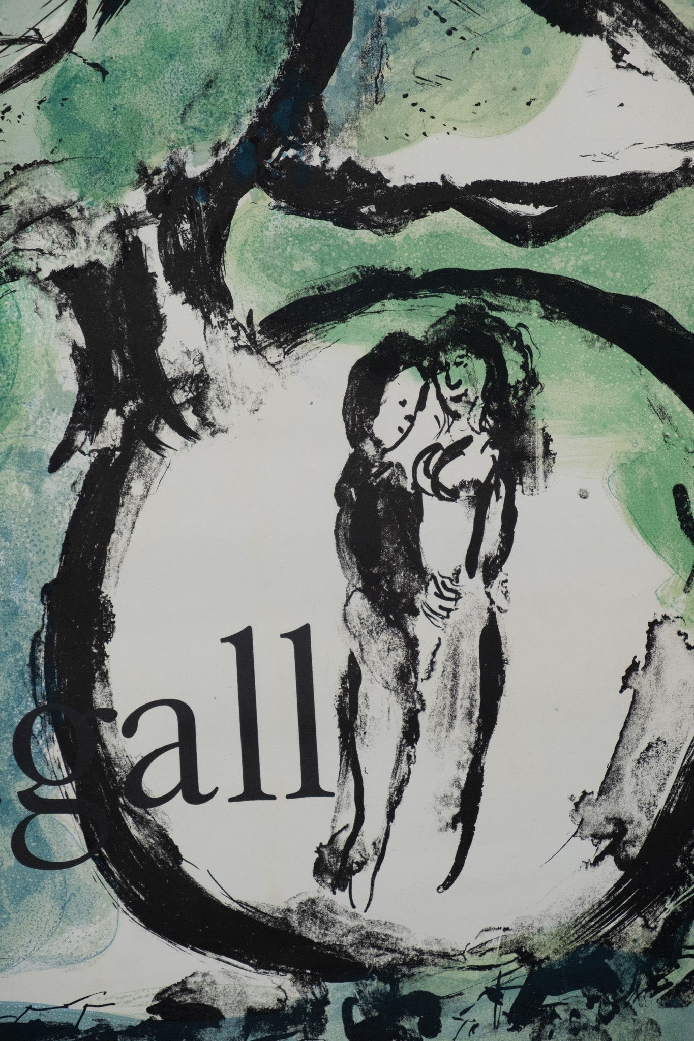 Marc CHAGALL : L'oiseau vert - Affiche originale