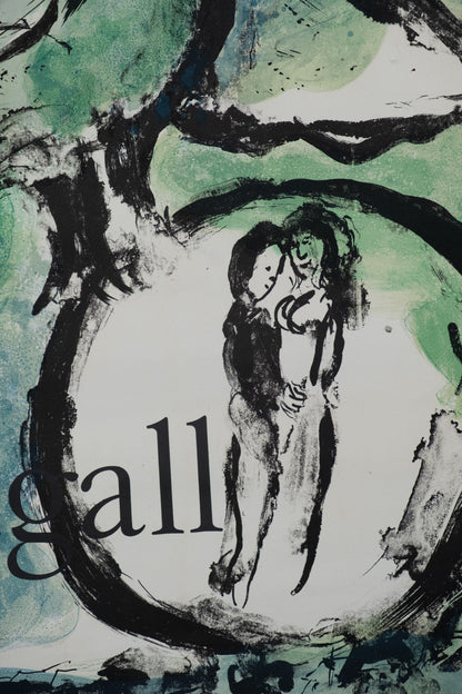Marc CHAGALL : L'oiseau vert - Affiche originale