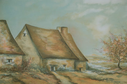 MADUZAC : La chaumière au bord de la rivière - Lithographie originale signée