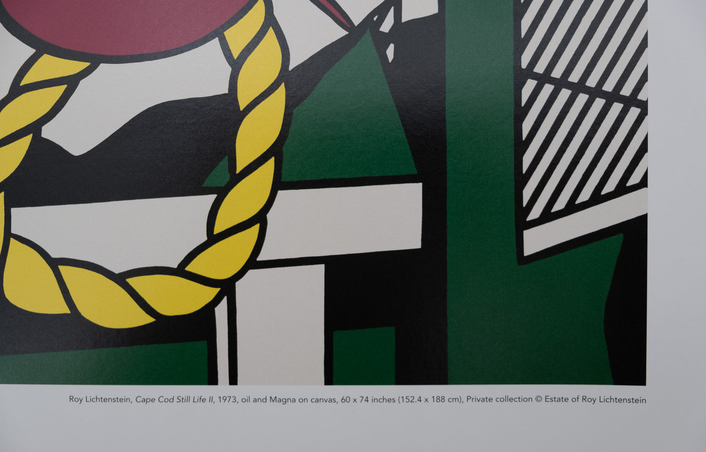 Roy LICHTENSTEIN : Cape Cod Still Life - Affiche originale en couleurs