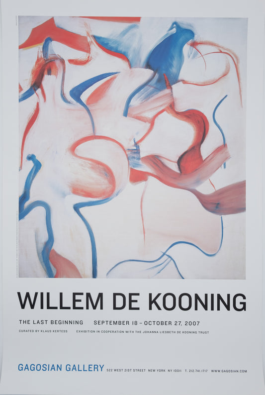 Willem DE KOONING : The last beginning - Affiche originale en couleurs