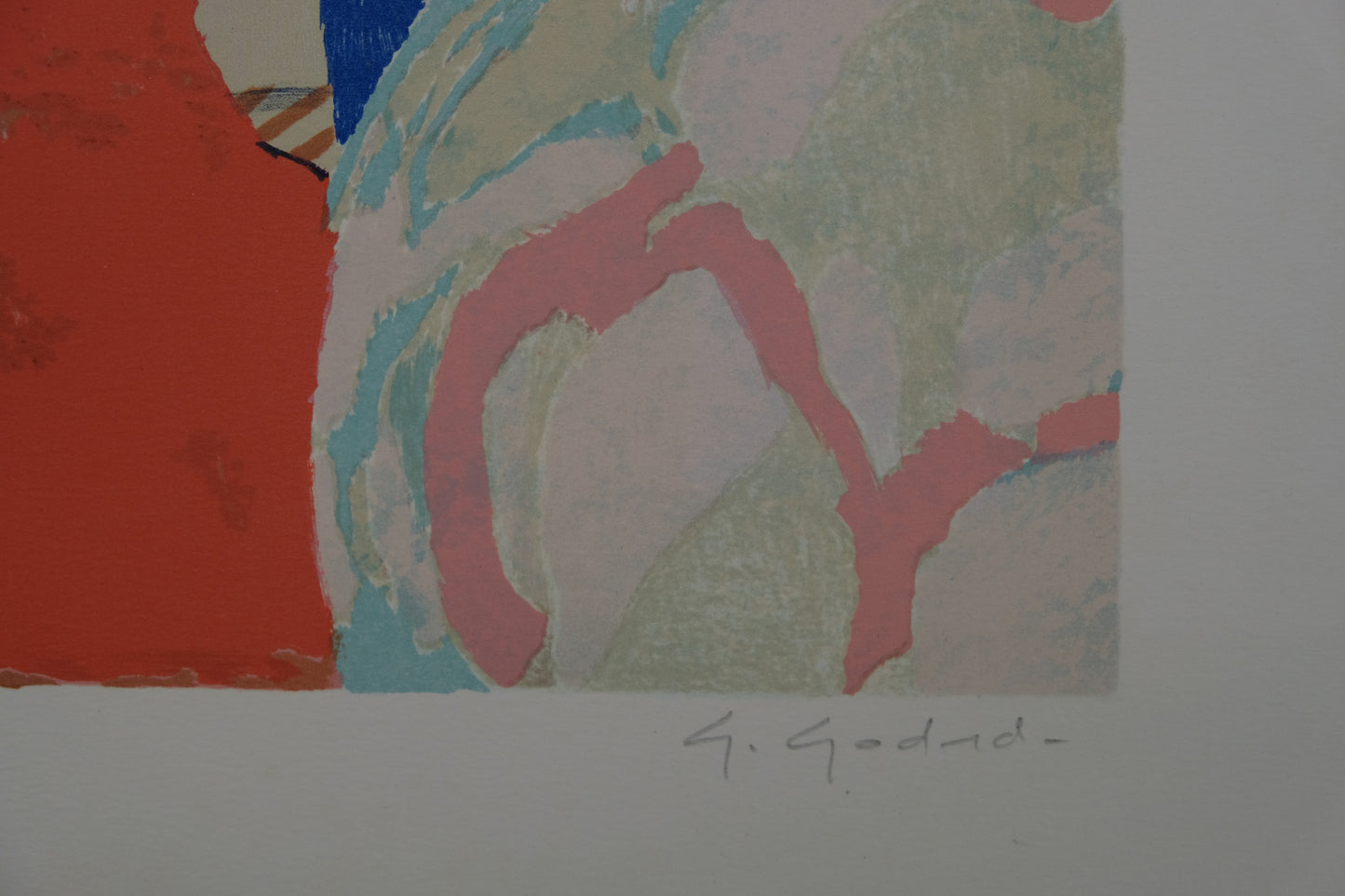 Gabriel GODARD : A l'orée du bois - Lithographie originale signée