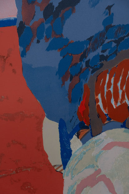 Gabriel GODARD : A l'orée du bois - Lithographie originale signée