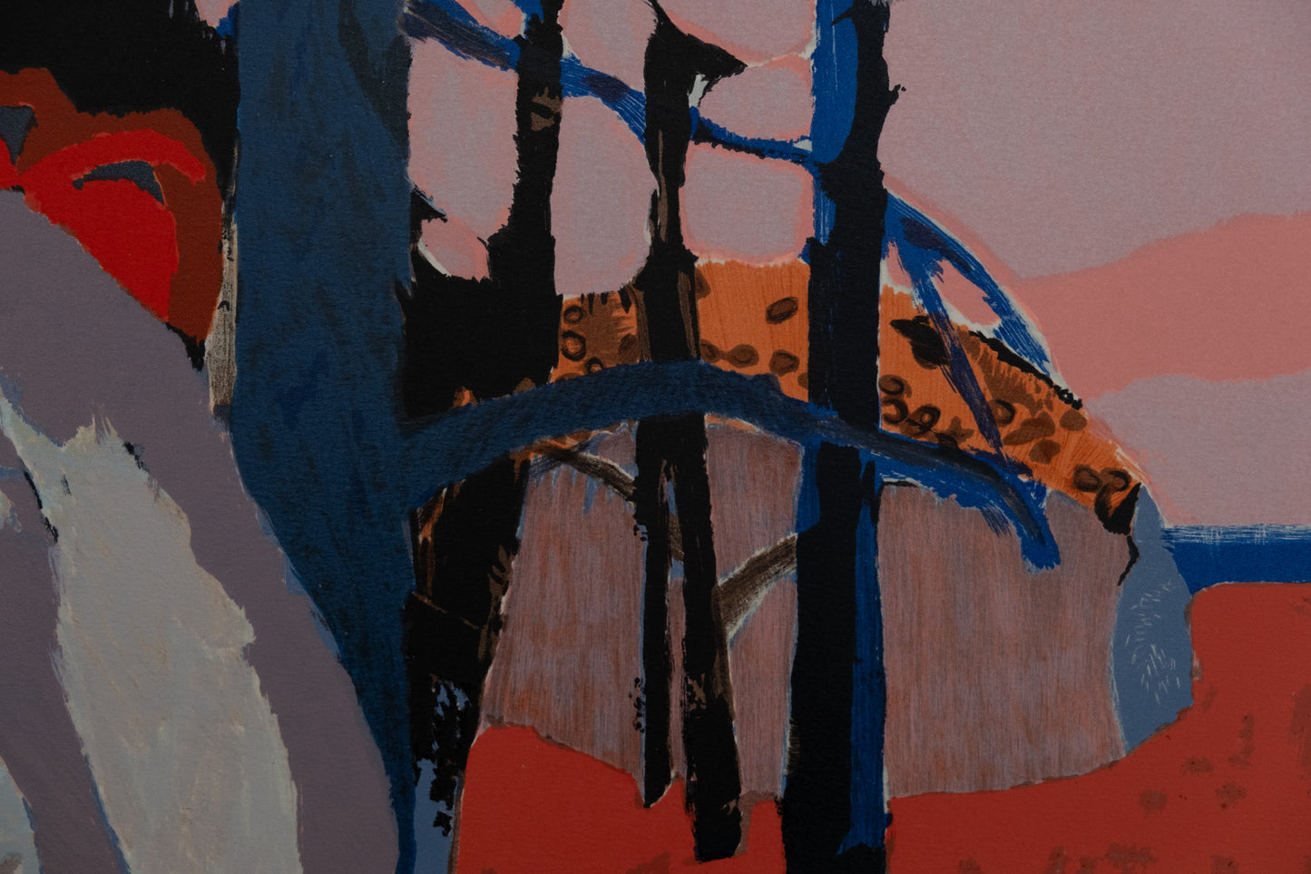 Gabriel GODARD : A l'orée du bois - Lithographie originale signée