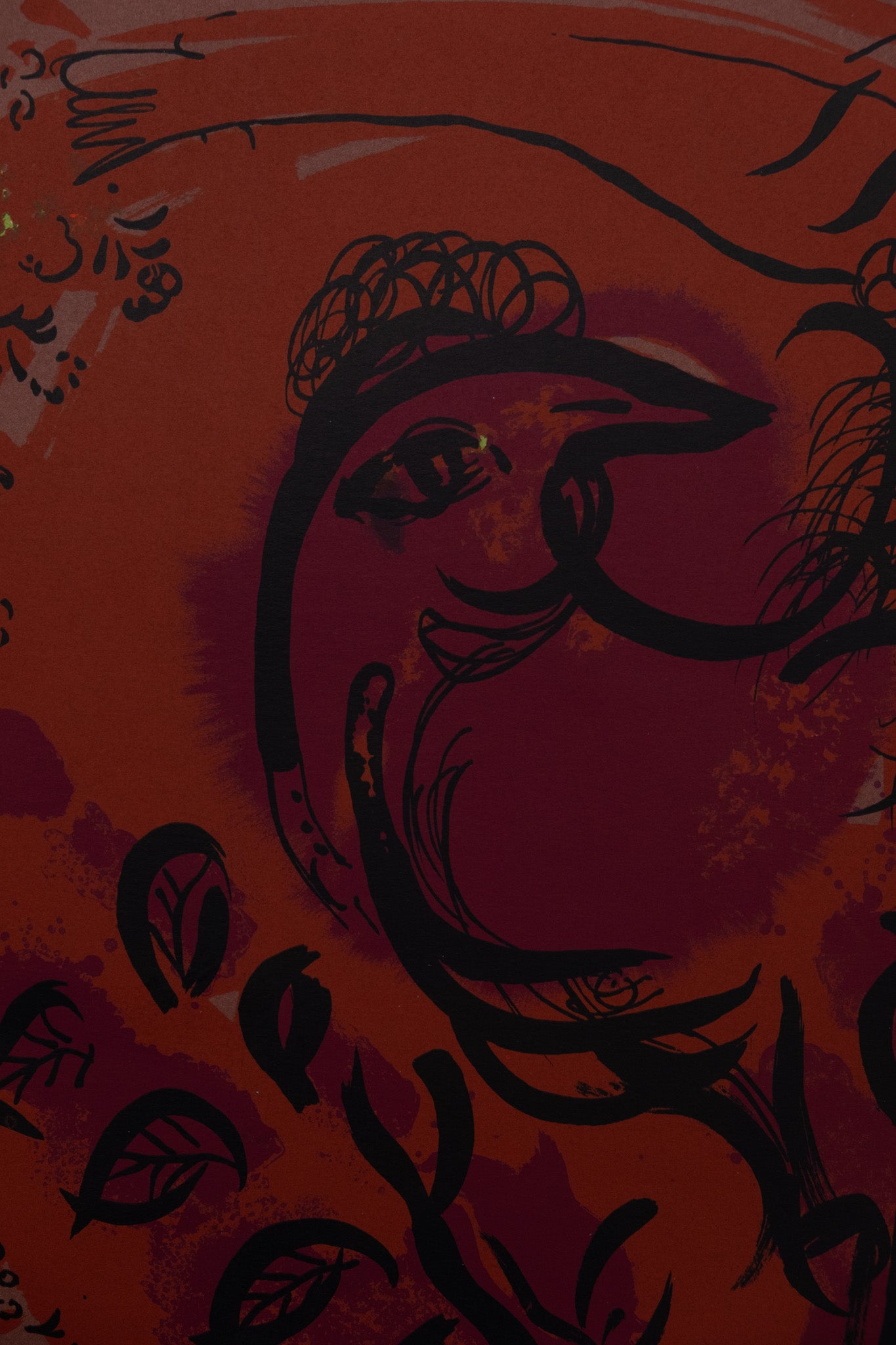 Marc CHAGALL : Le coq - Lithographie originale en couleurs