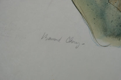 Bernard CHAROY : Portrait de Sophie au ruban - Lithographie originale signée
