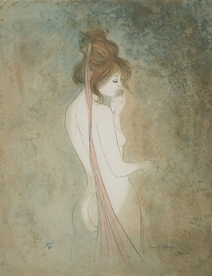 Bernard CHAROY : Dominique au ruban - Lithographie originale signée