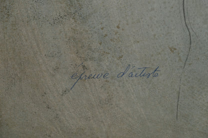 Bernard CHAROY : Dominique au ruban - Lithographie originale signée