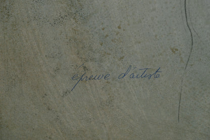 Bernard CHAROY : Dominique au ruban - Lithographie originale signée