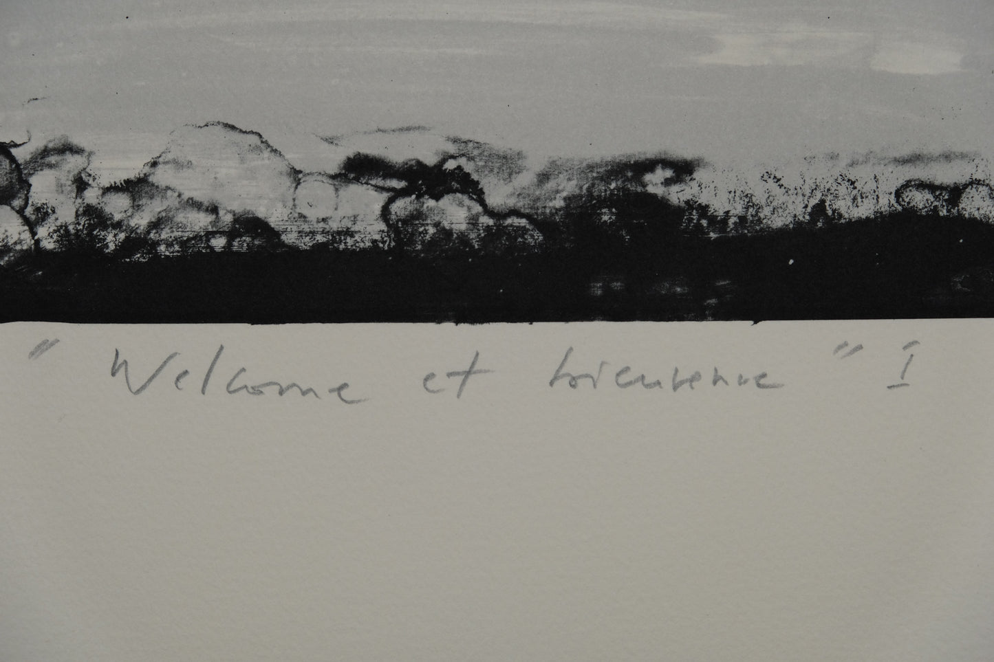 Claude HASTAIRE : Welcome et bienvenue - Lithographie originale signée