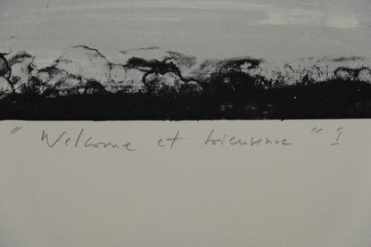 Claude HASTAIRE : Welcome et bienvenue - Lithographie originale signée