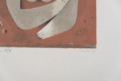 Samy BRISS : Le coquelicot - Sérigraphie originale signée