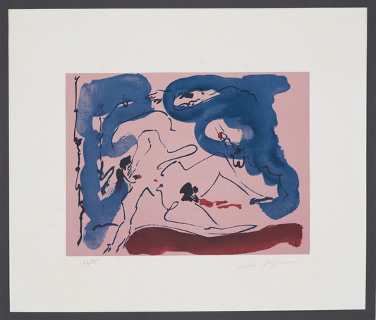 André MASSON : Erotique - Lithographie originale signée