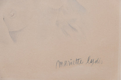 Mariette LYDIS : Portrait de femme - Lithographie signée