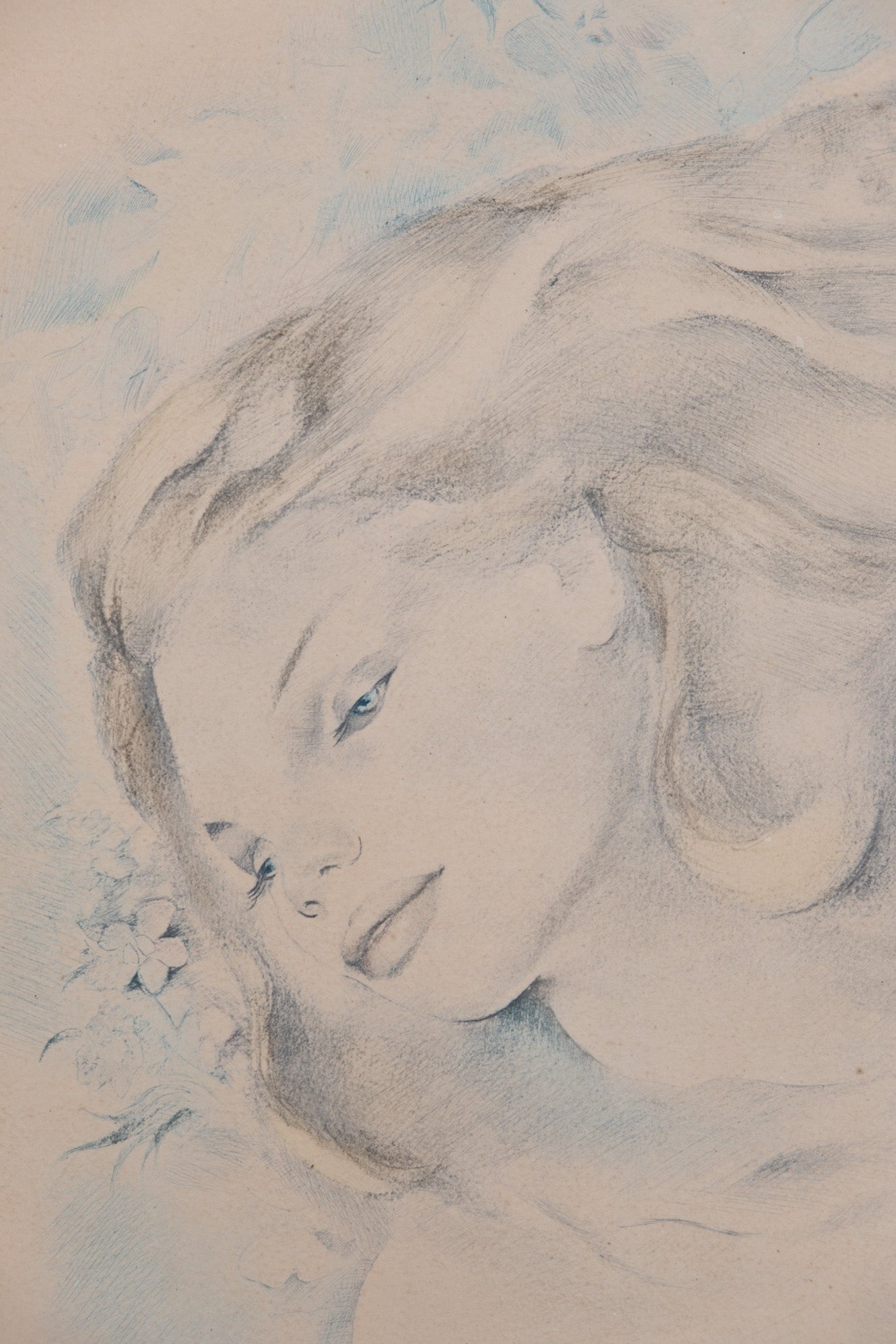 Mariette LYDIS : Portrait de femme - Lithographie signée