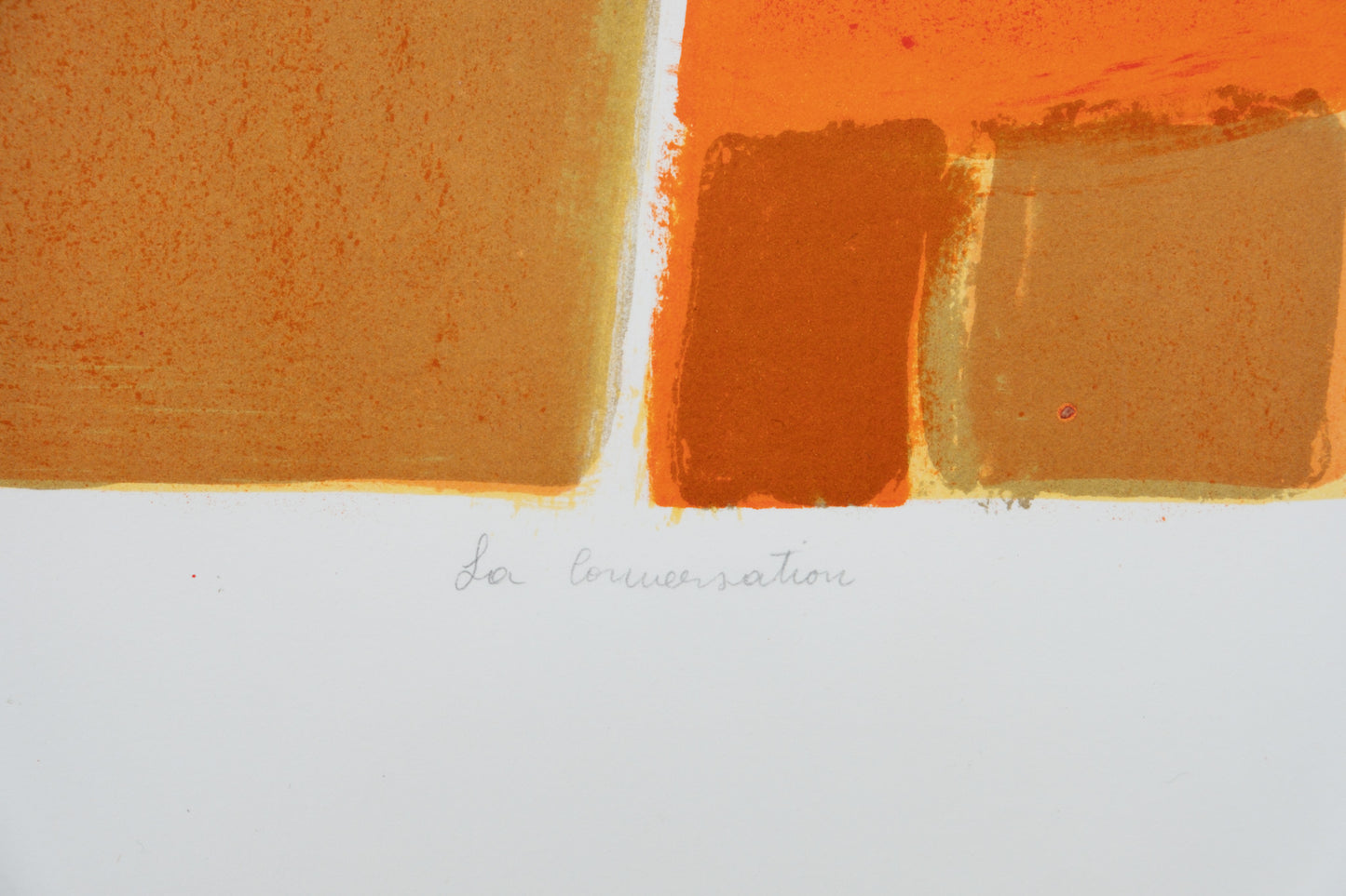 Frédéric MENGUY : La conversation - Lithographie originale signée