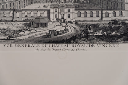 Jacques RIGAUD : Château royal de Vincennes - Gravure originale