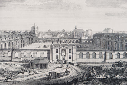 Jacques RIGAUD : Château royal de Vincennes - Gravure originale