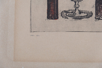 Max ERNST : Au fond du Beaujolais - Lithographie originale signée