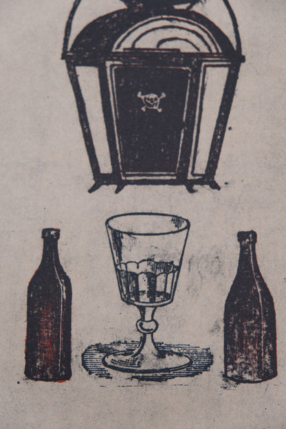 Max ERNST : Au fond du Beaujolais - Lithographie originale signée