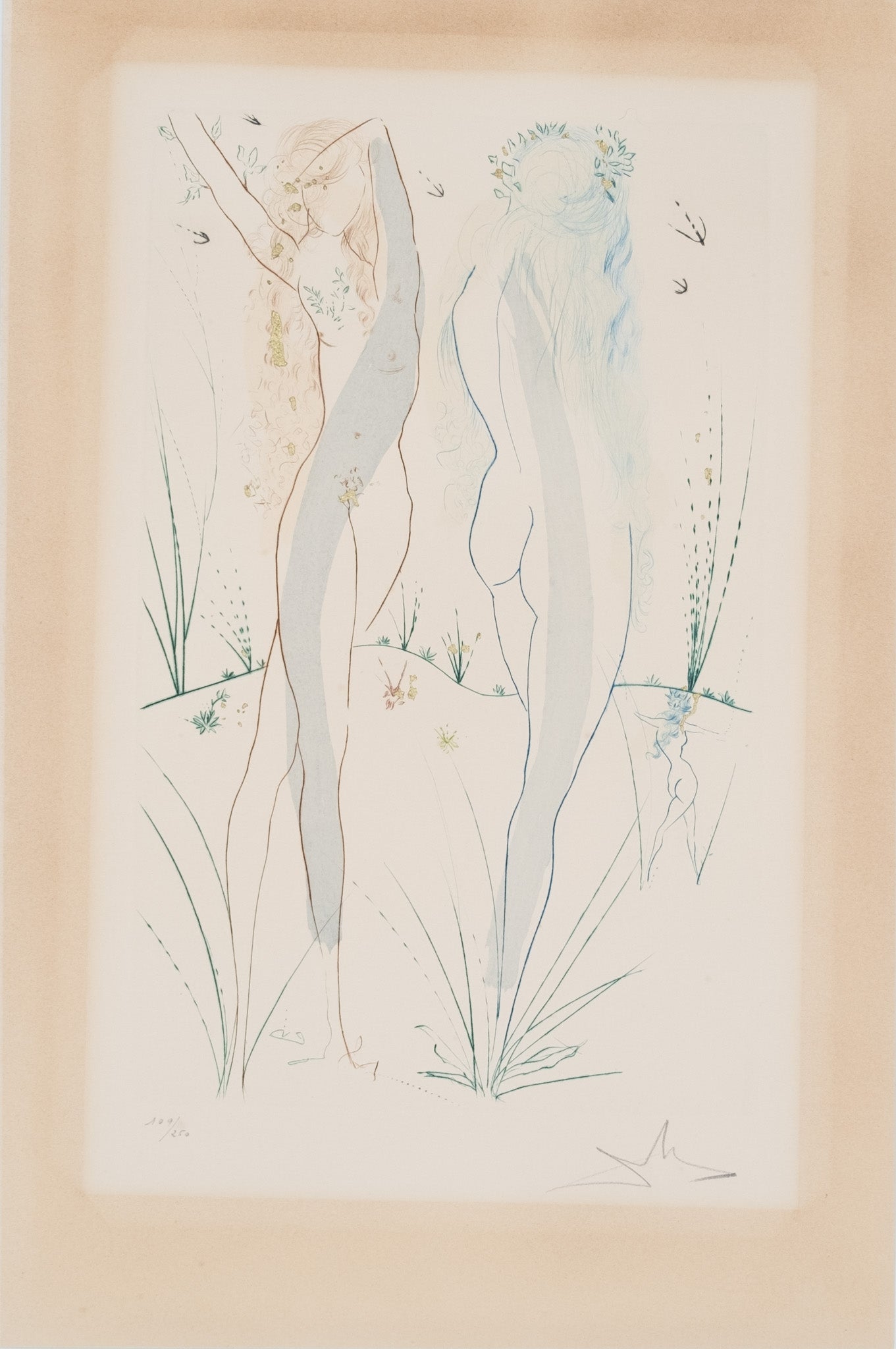 Salvador DALI : Retour de la Sulamite - Gravure originale signée