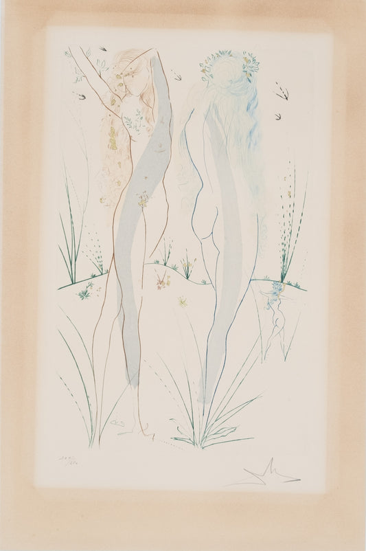 Salvador DALI : Retour de la Sulamite - Gravure originale signée