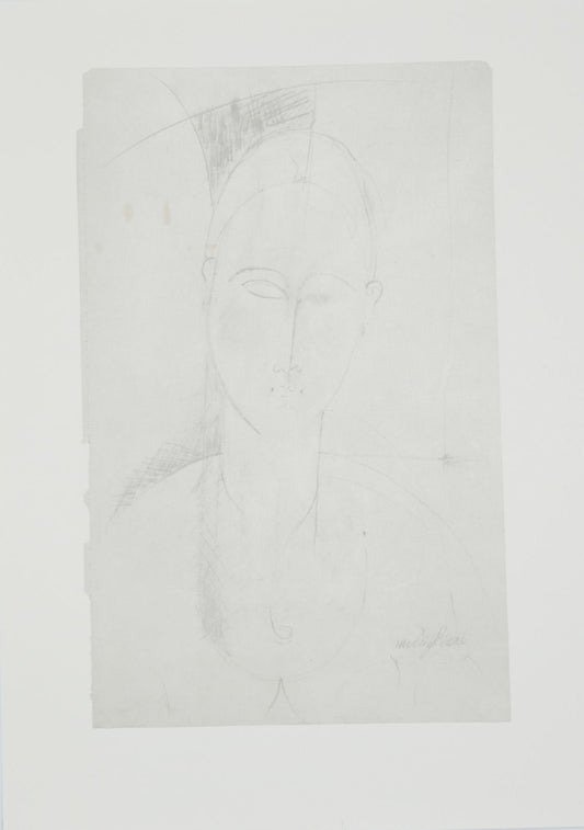 Amedeo MODIGLIANI : Femme au long cou - Lithographie signée